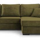 Corner sofa with sleeping function Pazzano L-shaped with container Palladium 10 right-hand side