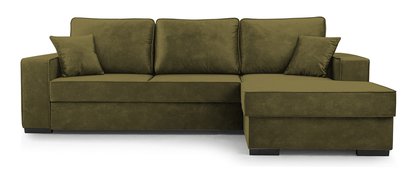 Corner sofa with sleeping function Pazzano L-shaped with container Palladium 10 right-hand side