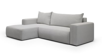 Corner sofa with sleeping function Lummi L-shaped Aragon 80 left-hand side