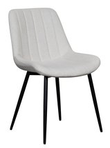 Roploy upholstered chair in light beige velvet