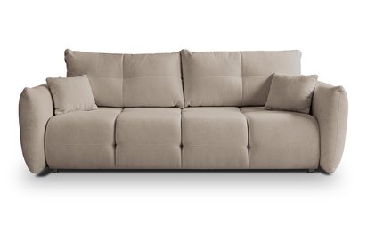 Mollete three-seater sofa bed with storage Sicuro 50 chenille