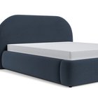 Upholstered bed 160x200 cm Ovo with Castel 79 storage, metal frame, gas lift, easy-to-clean velvet