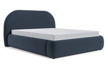 Upholstered bed 160x200 cm Ovo with Castel 79 storage, metal frame, gas lift, easy-to-clean velvet