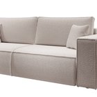 Farese three-seater sofa with storage, brown boucle