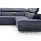 Ararip 268 cm L-shaped corner sofa bed with adjustable headrests and storage (Fabric: Element 22, Side: Right)