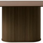 Table ovale Gativel 95x180 chêne brûlé