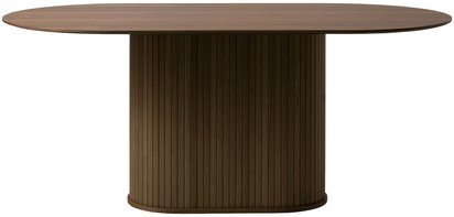 Oval table Gativel 95x180 burnt oak