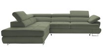 Corner sofa with sleeping function Zarano (Fabric: Element 11, Side: Right)