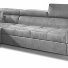 Bissao corner sofa bed (Fabric: Monolith 84, Side: Left)