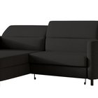 Busu Moly 99 corner sofa with sleeping function with a container, black legs, left-hand side