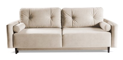 Juskoge three-seater sofa bed with storage (Fabric: Cloud 03)