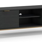 Lartti TV cabinet 150 cm two-door portland ash black