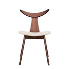 Henrico walnut latte wooden chair
