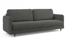 Haria Castel 93 three-seater sofa with storage, gold legs with black band