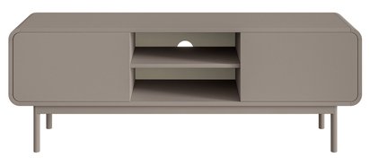 TV cabinet Oro 154 cm with two drawers and a niche on legs, dark beige