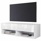 Meuble TV Wander 100 cm blanc mat / blanc brillant (Éclairage : Non)