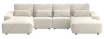 Corner sofa with sleeping function Carnos U-shaped Quintana 01 hydrophobic velvet easy to clean