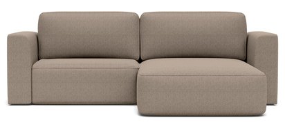 Corner sofa with sleeping function Sarrabi L-shaped right-hand side with storage Imagine me 04 hydrophobic chenille