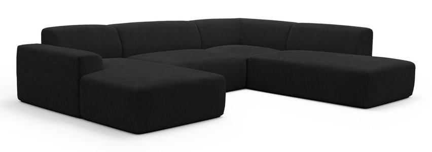 Terrafino U-shaped modular corner sofa with backrest on the right Onega 11