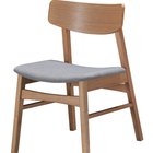 Paraves wooden chair, natural oak/gray