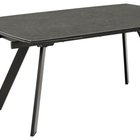 Canothe dining table extendable ceramic black top 160(240)x97x75 cm