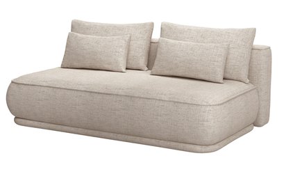 Leanno three-seater sofa with Moly 03 container, hydrophobic chenille