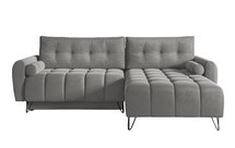 Corner sofa with sleeping function Minna L-shaped Amon 09 with container hydrophobic velvet universal