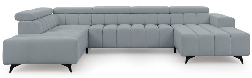 Corner sofa with sleeping function Ragussino U-shaped with side section Sicuro 70 left-hand side