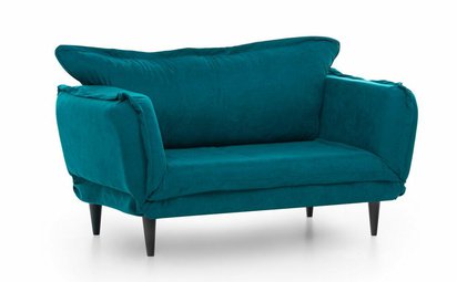 Bessic 2-seater sofa bed turquoise