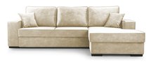 Corner sofa with sleeping function Pazzano L-shaped with container Palladium 02 right-hand side