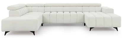 Corner sofa with sleeping function Ragussino U-shaped with side section Sicuro 60 left-hand side