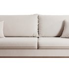 Volio three-seater sofa with black legs