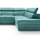 Ararip 268 cm L-shaped corner sofa bed with adjustable headrests and storage (Fabric: Element 15, Side: Right)