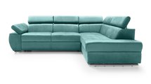 Ararip 268 cm L-shaped corner sofa bed with adjustable headrests and storage (Fabric: Element 15, Side: Right)