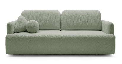 Lambina three-seater sofa with Abriamo 10 boucle container