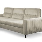 Corner sofa bed Laretta L-shaped with storage (Fabric: Velluto 01, Side: Left)