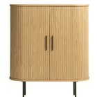 Gativel chest of drawers, natural oak slats