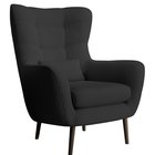 Vence Lincoln 100 lounge chair, black legs