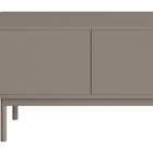 TV cabinet Oro 154 cm with three drawers on legs dark beige