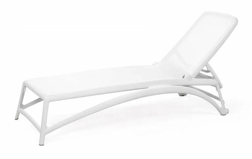 Atlantico Nardi garden lounger made of certified white material