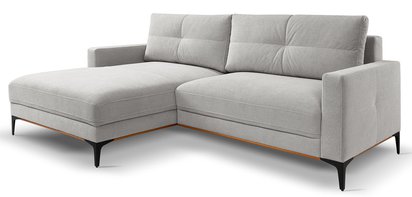 Corner sofa with sleeping function Sabbino L-shaped with storage Curio 80 hydrophobic chenille right-hand side