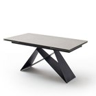 Hootion extendable dining table 160x240x90 cm light gray
