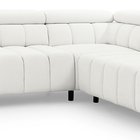 Corner sofa with sleeping function Ragussino L-shaped with side section Sicuro 60 right-hand side