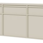 Evo three-door chest of drawers, hanging, 154 cm, Gray beige