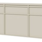 Evo three-door chest of drawers, hanging, 154 cm, Gray beige