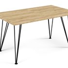 Glycynta extendable table 140x80 cm Craft Oak Gold/Black