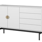 Commode Stoon à deux portes et quatre tiroirs 154 cm Blanc
