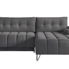 Corner sofa with sleeping function Minna L-shaped Amon 11 with container hydrophobic velvet universal