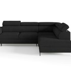 Corner sofa with sleeping function Vero L-shaped with Neve 100 container, braided, right-hand side