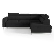 Corner sofa with sleeping function Vero L-shaped with Neve 100 container, braided, right-hand side